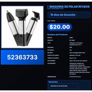 MAQUINA DE PELAR RF2808 . - Img 57509805