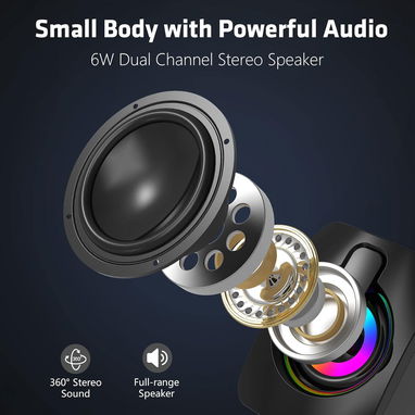 🔊​ BOCINAS PARA PC DE COLORES LEDS 🔊​ STEREO 🔊​ USB + PLUG 3.5 🔊​  5.887.23.60 - Img 103584476