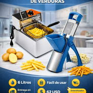 FREIDORA DE ACEITE 6L + CORTADOR MANUAL VERTICAL DE VERDURAS* - Img 56100021