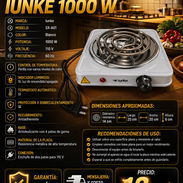 🥘COCINA 🥘 ELÉCTRICA IUNKE 1000 W. MENSAJERÍA CON FACTURA Y GARANTÍA. 📲 54833699 - Img 55858279