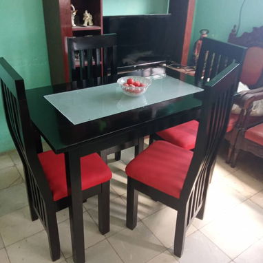 Juegos de comedor de madera solida de 4 plazas - 3/4