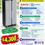 📦 *Inversor 6kw con batería 15kwh SACO (Todo en 1)* 📝 *Detalles:* ⚡ Sistema de Almacenamiento de Energía - Img 57840000