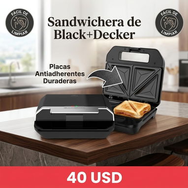 Sandwichera con Placas Antiadherentes - 3/4