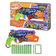 Hasbro Nerf Nickelodeon Teenage Mutant Ninja Turtles Mutant Mayhem Dart Blaster 10 Darts (29 cm) - Img 57111032