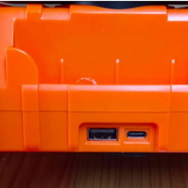 VENTILADOR RECARGABLE PORTÁTIL F6 CON LUZ LED 20000mAh NARANJA o VERDE - Img 109448411