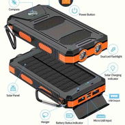 Powerbank 20 000 mAh, Batería, Cargador Portable, Backup, con Panel Solar - Img 53815047
