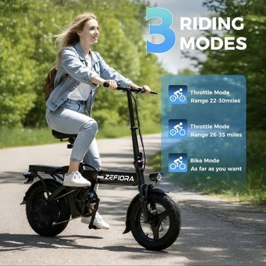 ¡Bicicleta eléctrica ZEFIORA 48V/15Ah! - 2/4