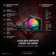 Disipación liquida Coolbox Infinite Liquid 120MM ARGB - Img 58056719
