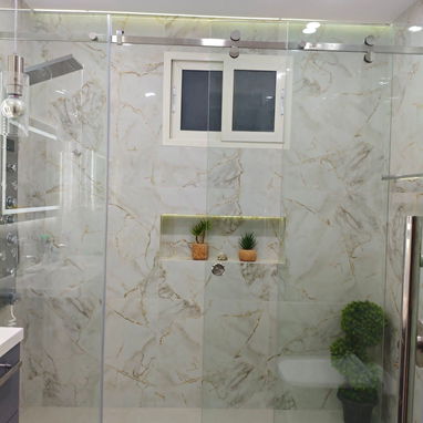 Todo en mampara Cabinas y paño fijo para su baño si desea montaje se la montamos - Img 126730199
