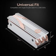 🦾🦾escribeme al whatsApp 25usd Disipador de calor con ventilador Blazing M.2 Gen5 Compatible con placas base ASRock PCI - Img 55959789