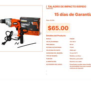 Taladro Finder 1/2 Pulgada con Velocidad 2800 rpm de Oferta $65 VPT#-0299 - Img 55667193