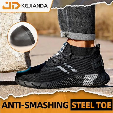KGJIANDA Zapatos de punta de acero para hombre No. 37 NUEVOS - 2/8