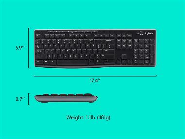 Kit Teclado y Mouse Logitech MK270 ORIGINALES* Kit teclado y mouse inalámbrico* mouse y teclado NUEVOS - Img 62074842