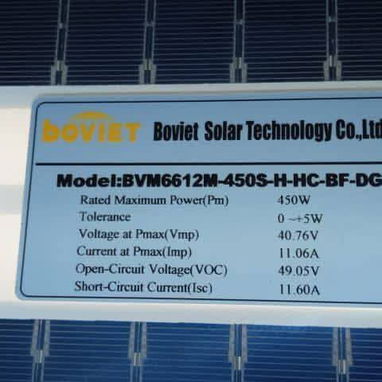 *Panel solar 450w Boviet Solar* - 2/2