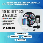🌈 TIRA DE LUCES RGB – 5 METROS 🔴 Rojo | 🔵 Azul | 🟢 Verde  💰 Precio: $7 USD 🛡️ 7 días de garantía - Img 57879421