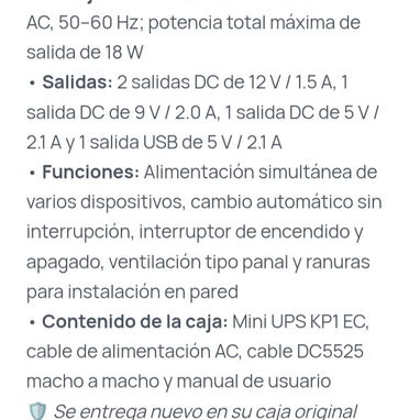 Mini UPS 10000 W - 3/5