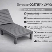 Tumbona COSTWAY – Cómoda, resistente y ajustable - Img 57413914
