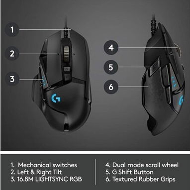 🎮🖱️ MOUSE GAMER LOGITECH G502 HERO 25K RGB 11 BOTONES + PESAS 🔥 ENVÍO DISPONIBLE HABANA + 7 DÍAS DE GARANTÍA - Img 118792155