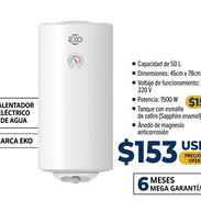 Calentador eléctrico de 50 L EKO - Img 55088665