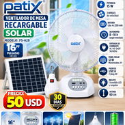 VENTILADOR DE MESA RECARGABLE PATIX Nuevos en caja - Img 57859839