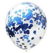 12" Latex con Confetis Azul - Img 55866987