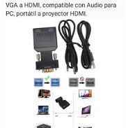 Adaptador convertidor HD 1080P VGA a HDMI - Img 45735549