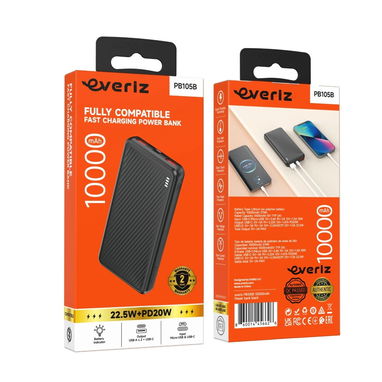 🔋 Power Bank Everiz PB105B – 10,000 mAh | 22.5W + PD 20W 🌐 - Img 125103208