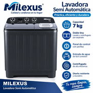 Lavadora semiautomática 7kg marca miLexus - Img 57450688