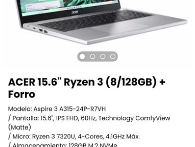 Laptop ACER* Laptop Acer Aspire/ Laptop Ryzen 3, Ryzen 5 y Laptop Ryzen 7/ Laptop táctil ACER/ acer Laptop nueva +forro - Img 69358875