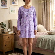 Ropon de dormir confortable Camisón "Starry Night" – Comodidad Premium y Estilo Relajado Talla M 15 - Img 55891412