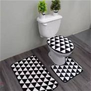 Venta de juego de alfombras de baño de 3 piezas Estampadas - Img 45892568