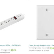 Interruptores de luz con tapa - Regleta de 6 tomas - Toma Wifi inteligente USB tipo C - Tapa caja electricidad - Img 57206423