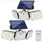 Lámpara Solar de Pared Solar con Sensor de Movimiento IP55 ☀️ Alimentación solar con panel integrado de 5.5V/1.8W: - Img 58169046