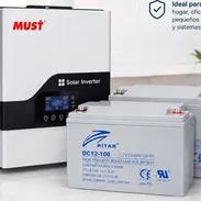 🔋Inversor must de 3k fase dividida 110v/220v + 2 baterías Ritar 12v 100amp para ~2kWh  💰Precio 1020 USD - Img 57624051
