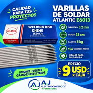 Varillas de soldar 6013, ⚪3.2mm. 35cm de largo. Electrodos. 🔸 Caja 5kg, 152 und. 🔸 También vendemos x und. - Img 55599506