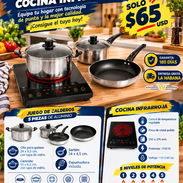 🍲 2 EN 1 🍲 COMBO COCINA #1 JUEGO DE CALDEROS + COCINA INFRARROJO. ENTREGA GARTIS FACTURA Y GARANTIA. 📲 54833699 - Img 58015146
