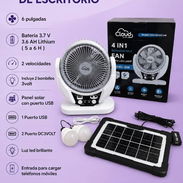 Ventilador recargable de escritorio 6 pulgadas - Img 56573006
