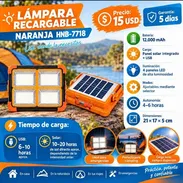 Lámpara Recargable Con Panel - Img 57806633