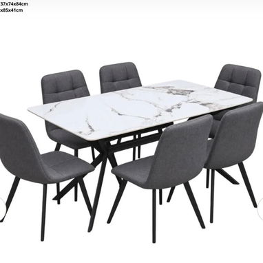 Juego de comedor de 6 plazas importado - 3/3