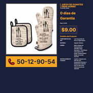 JUEGO DE GUANTES PARA HORNO VPT# -0039 - Img 56243318
