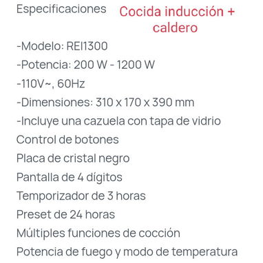 Cocina induccion Royal + caldero . 2 en 1 por 35 USD 🐝 - 2/2