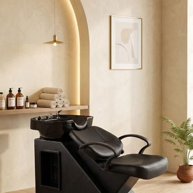 Sillas de peluquería y barbería. Muebles de salón de belleza. Camillas. Sillón para lavar el cabello (Y) - Img 120641863