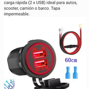 Cargador USB para autos o motos tipo cachimba - Img 51414362