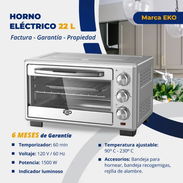 Horno eléctrico EKO 22 litros de 1500W - 110v precio $160 USD Transporte Incluido - Img 56064359