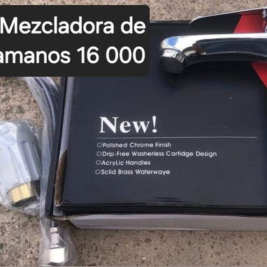 Llave mezcladora de ducha con todos sus accesorios - Img 123307163