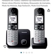 ----- Teléfono Panasonic de 2 bases con altavoz ----- - Img 48399128