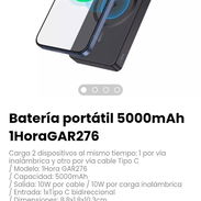Batería portátil 5000mAh 1HoraGAR276. Modelo: 1Hora GAR276 - Img 55363350