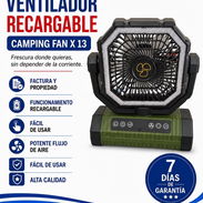 VENTILADOR RECARGABLE CAMPING FAN X 13 - Img 57420125