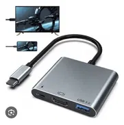 CONVERTIDOR ADAPTADOR USB TIPO C A HDMI USB 3.0 USB-C. - Img 49866651