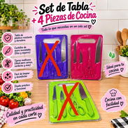 Set de tabla de picar y cuchillos - Img 57959368